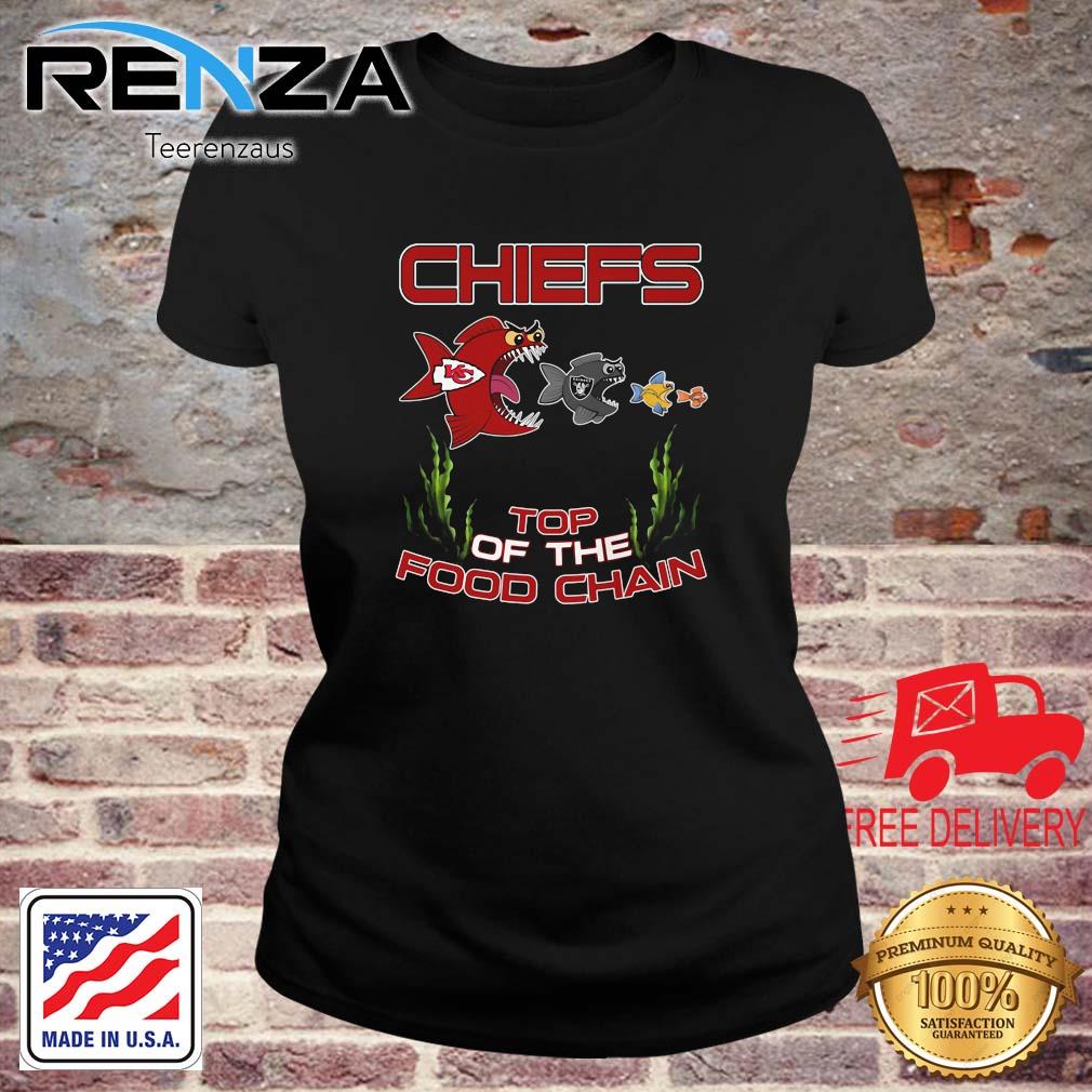 Kansas CIty Chiefs Top Of The Food Chain Shirt teerenzaus ladies den