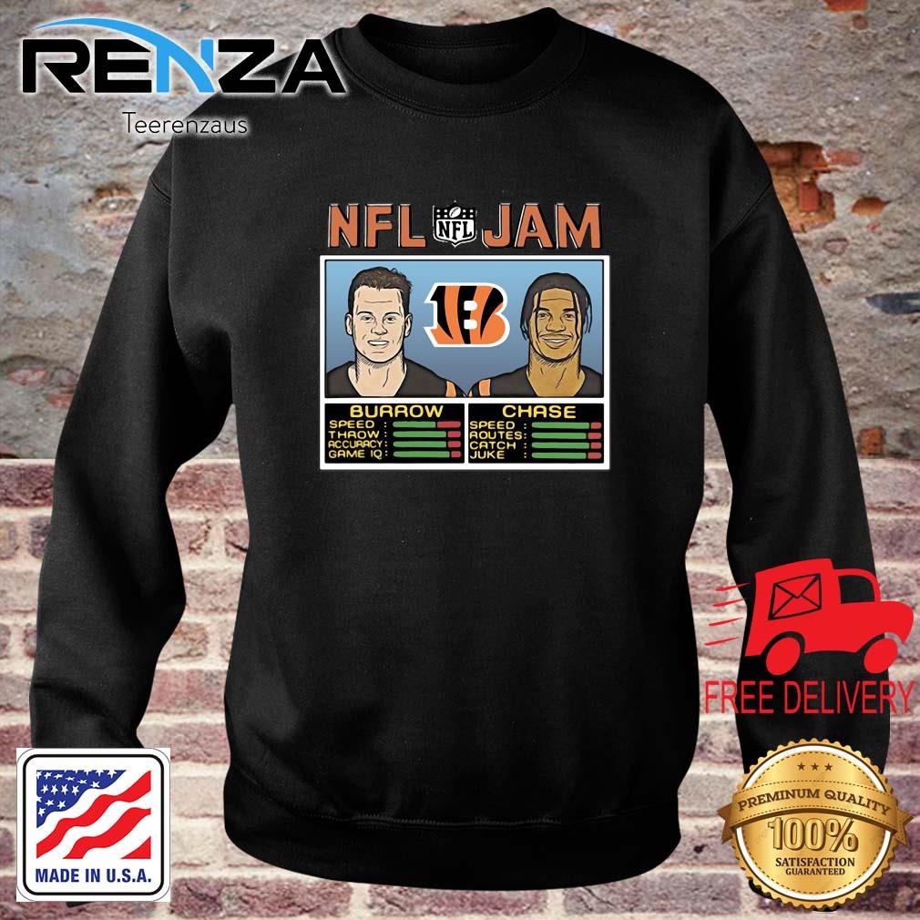 NFL Jam Cincinnati Bengals Ja’Marr Chase And Joe Burrow Shirt teerenzaus sweater den