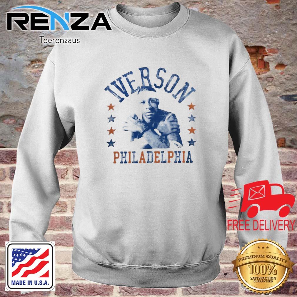 Official Bradley Cooper Allen Iverson Philadelphia Shirt teerenzaus sweater trang