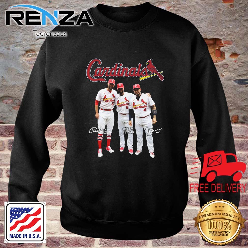 St Louis Cardinals Adam Wainwright Albert Pujols And Yadier Molina 2022 Signatures T-Shirt teerenzaus sweater den