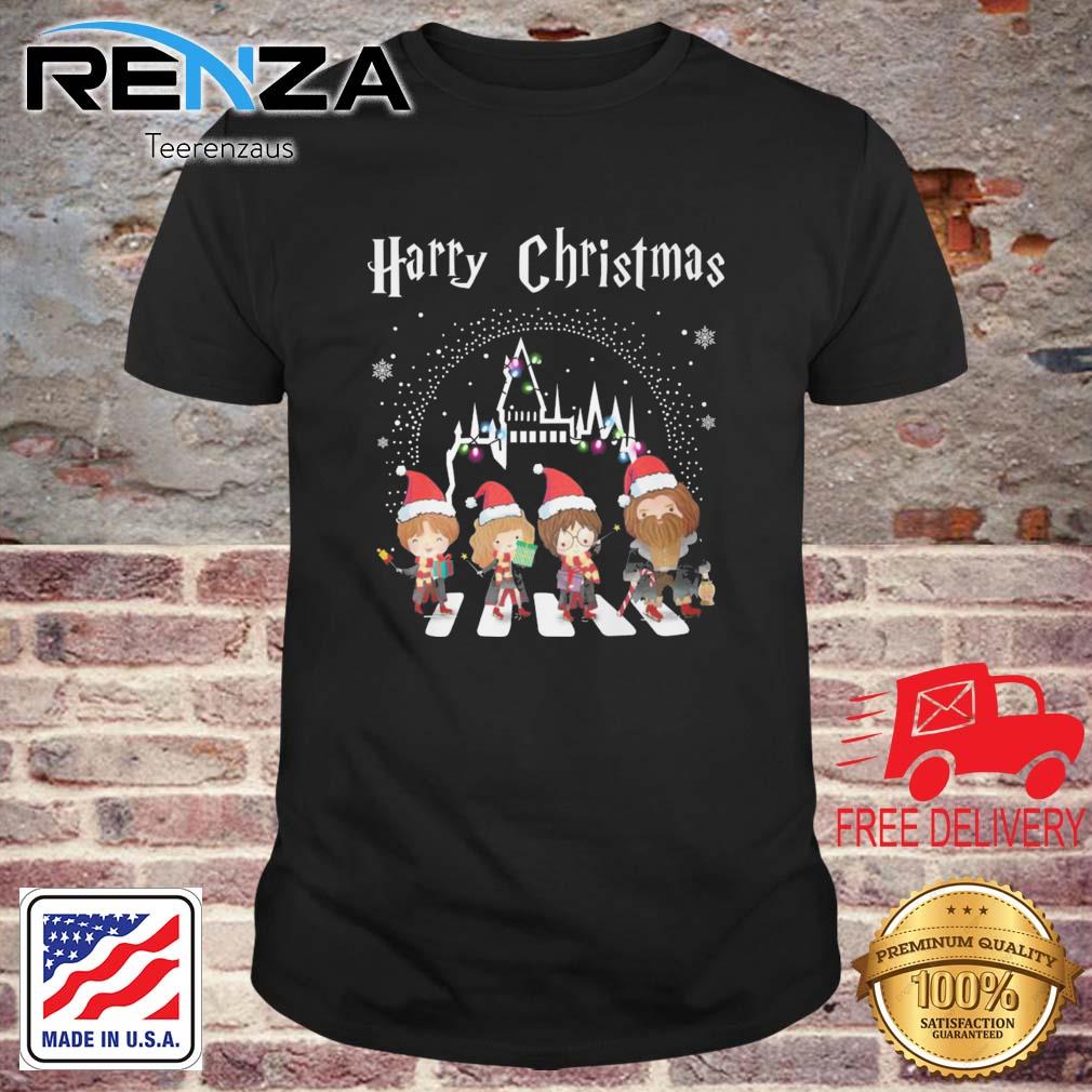 Harry Potter Characters Chibi Abbey Road Harry Christmas shirt