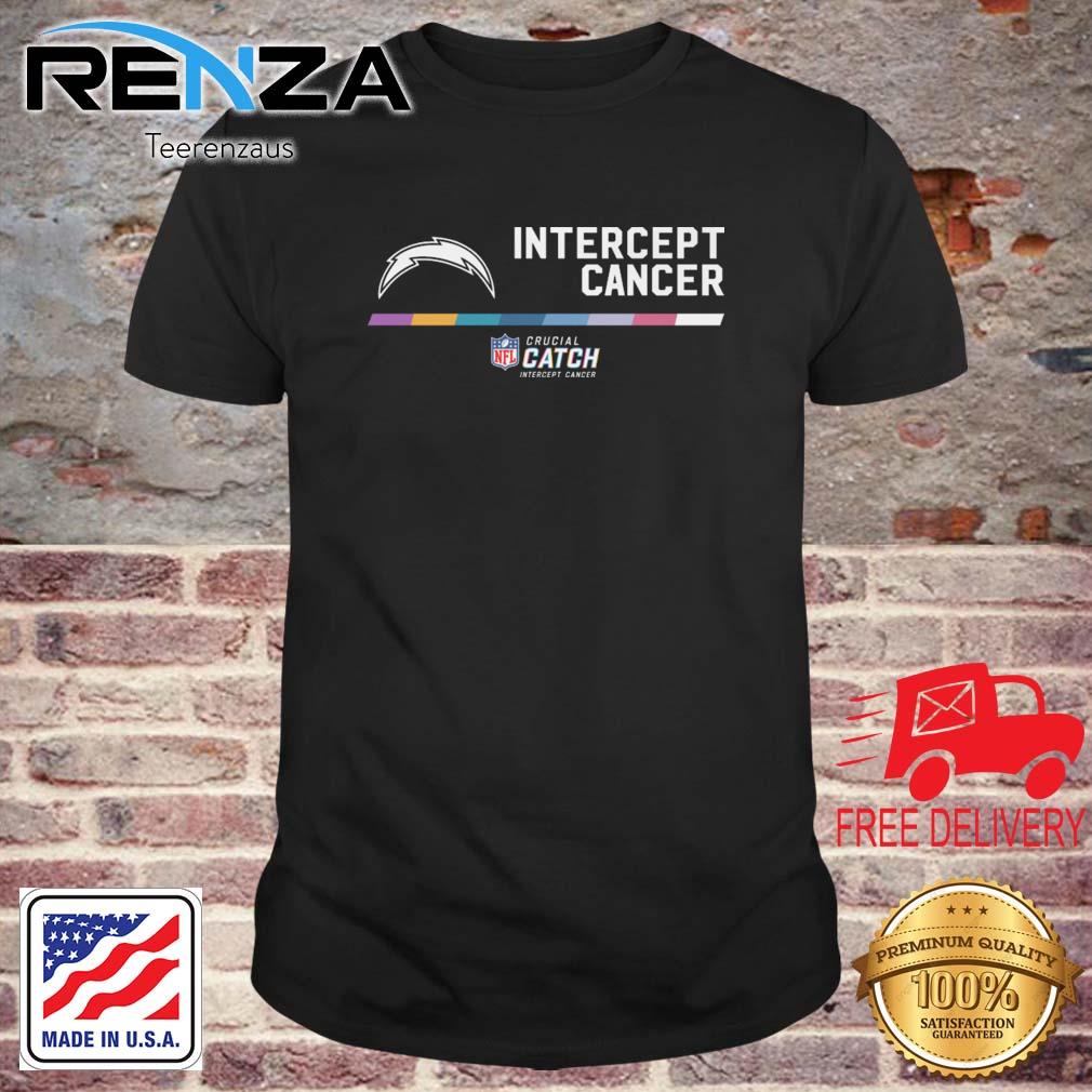 Los Angeles Chargers Intercept Cancer Crucial Catch shirt