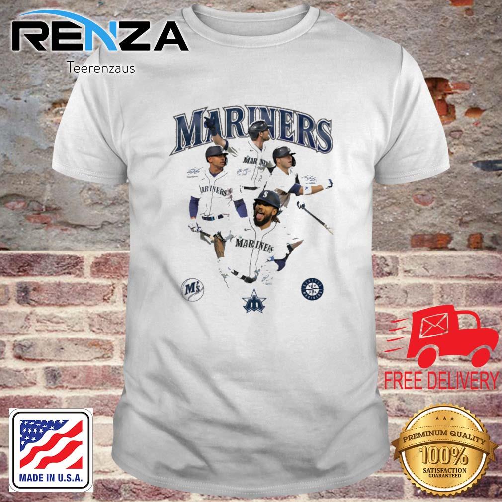 Mariners True To The Blue Signatures shirt