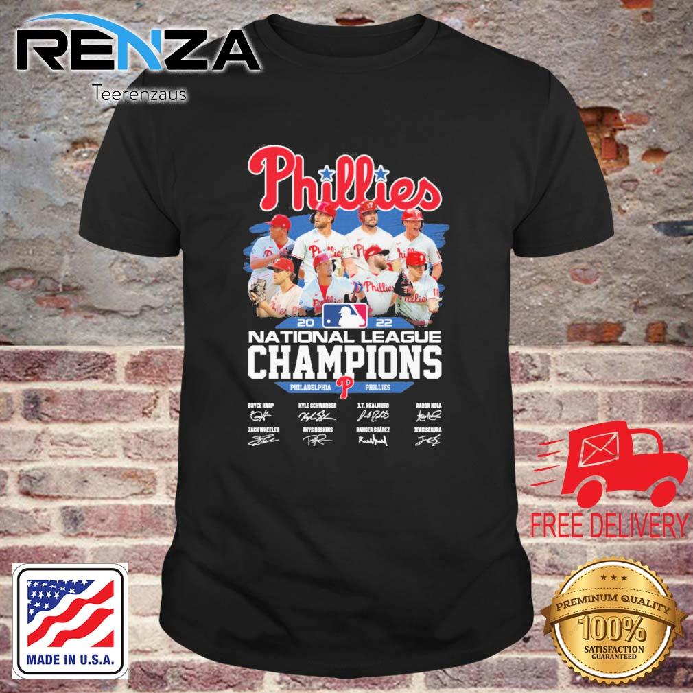 MLB Philadelphia Phillies 20222 National League Champions Signatures shirt
