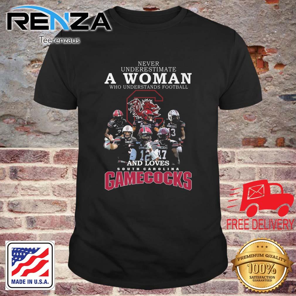 Never Underestimate A Woman Who Understands Football And Loves South Carolina Gamecocks shirt