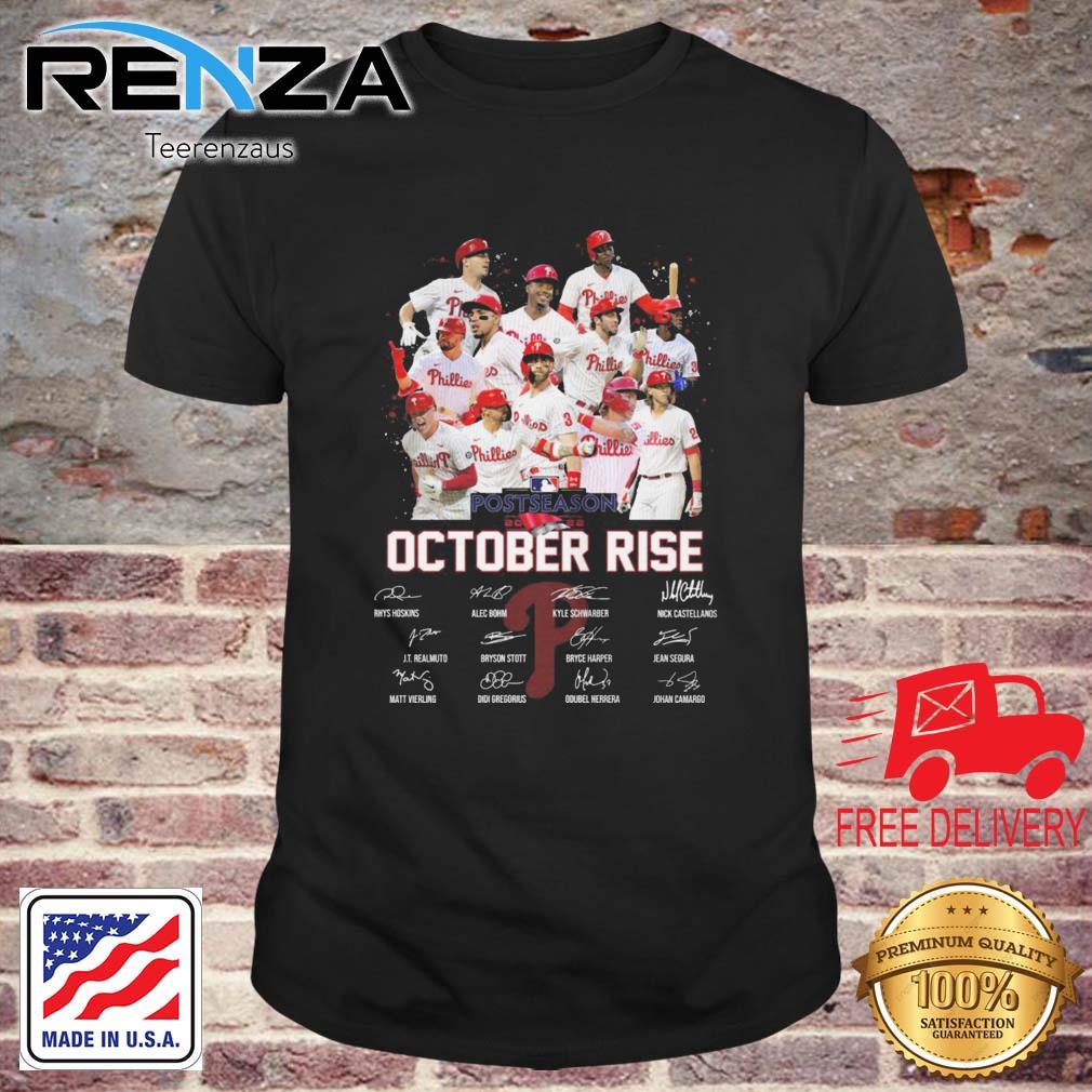 Philadelphia Phillies 2022 Postseason October Rise Signatures shirt