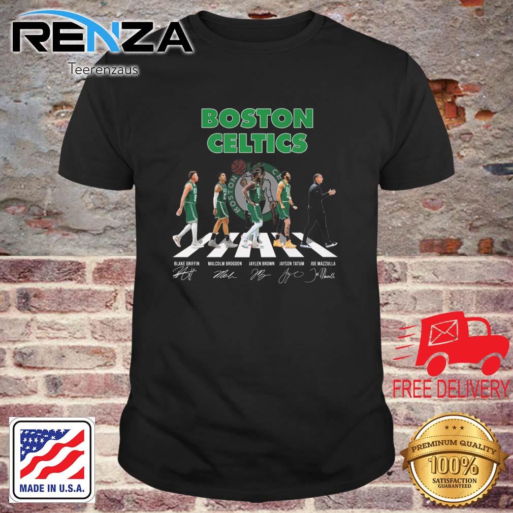 Boston Celtics Blake Griffin Malcolm Brogdon Jaylen Brown Jayson Tatum And Joe Mazzulla Abbey Road Signatures shirt