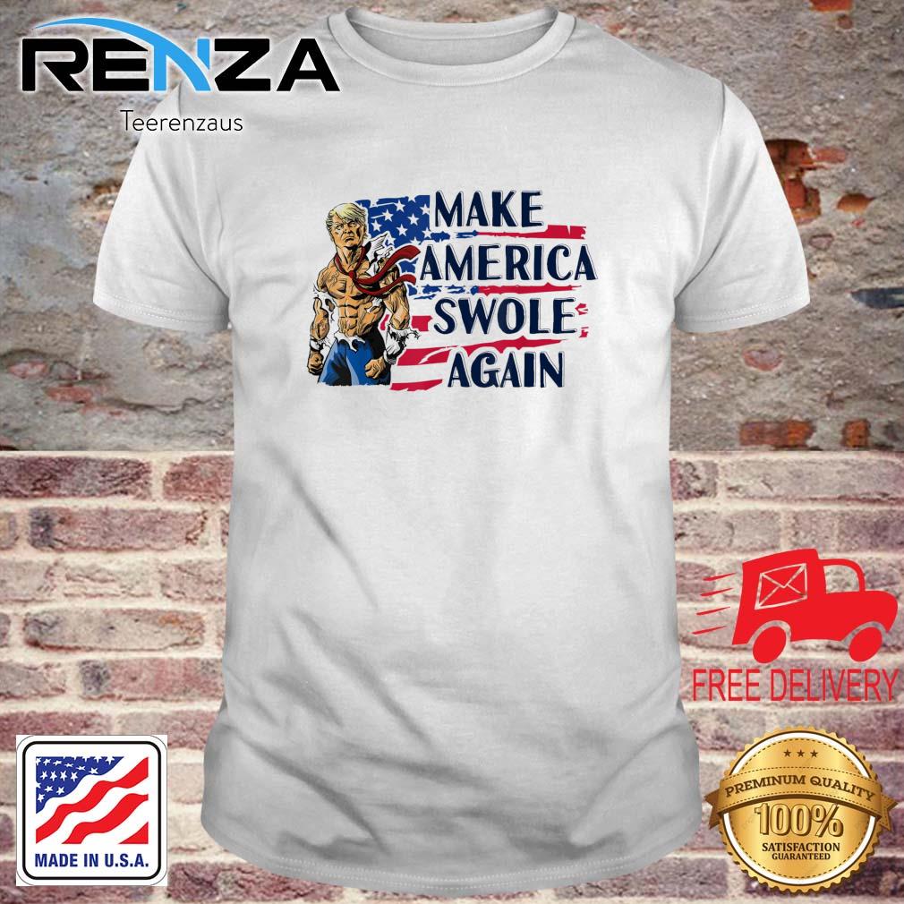 Make America Swole Again Patriotic Donald Trump Fitness shirt