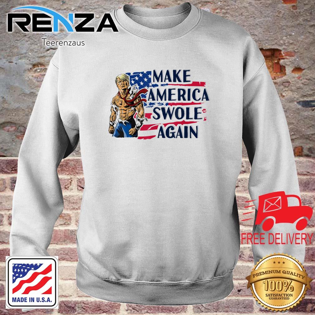 Make America Swole Again Patriotic Donald Trump Fitness s teerenzaus sweater trang