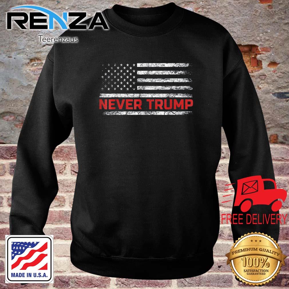 Never Trump #NeverTrump Anti-Trump Protest US Flag s teerenzaus sweater den
