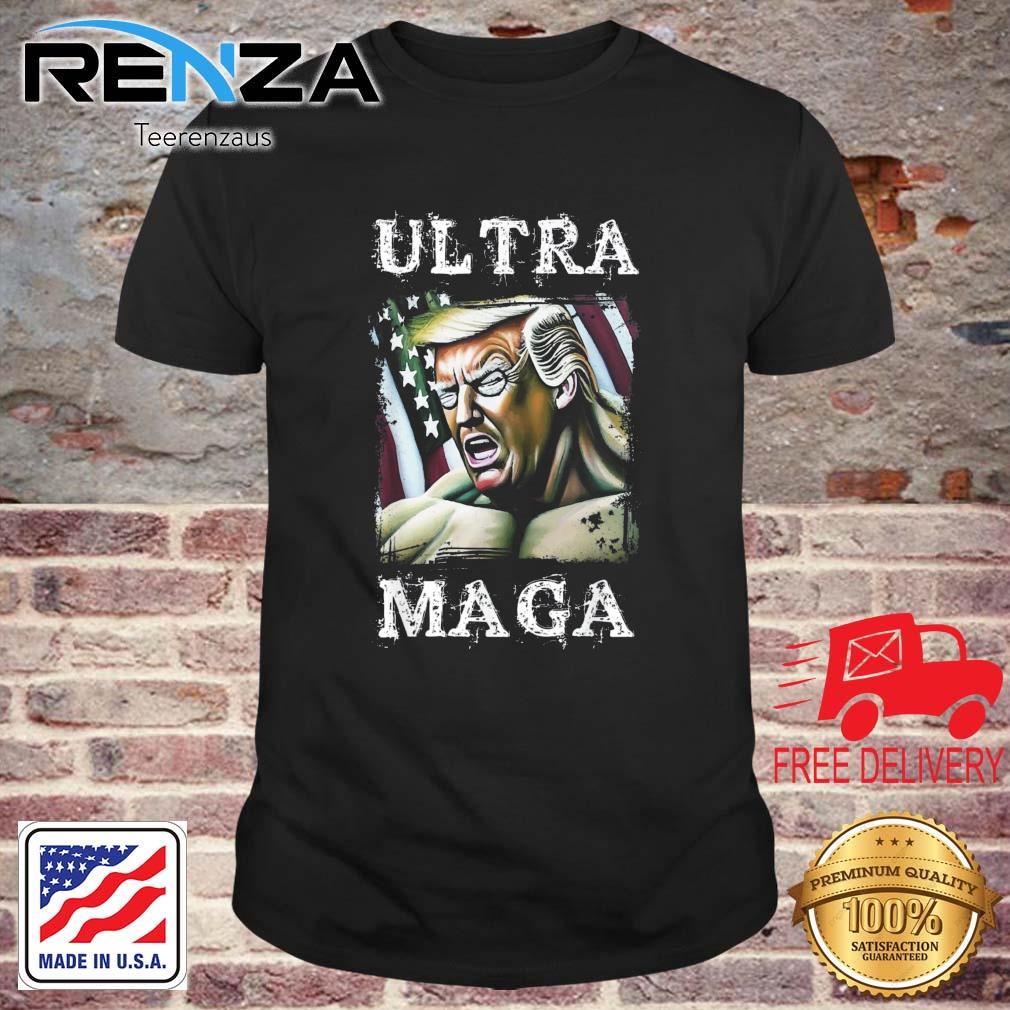 Pro Trump 2024 Election USA Flag Proud Anti Biden Political shirt