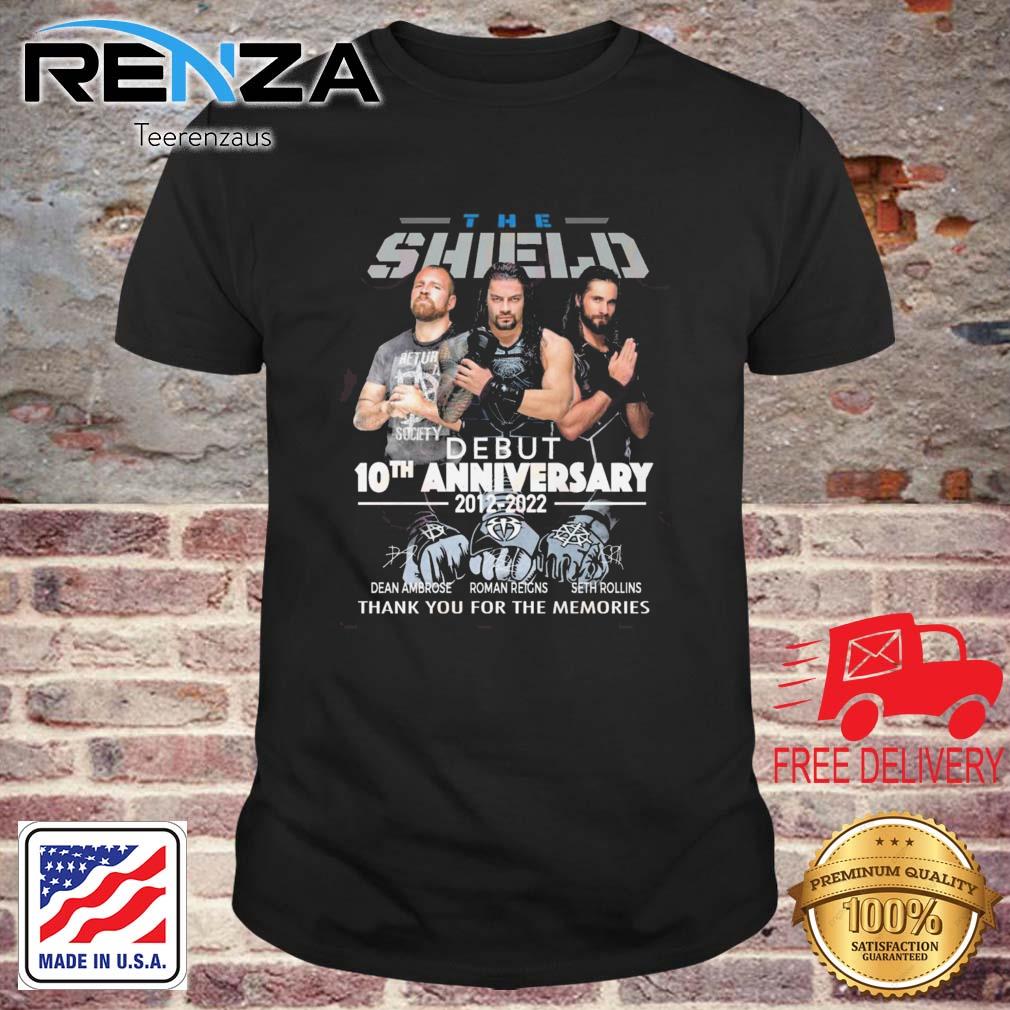 The Shield Debut 10th Anniversary 2012-2022 Thank You For The Memories Shirt