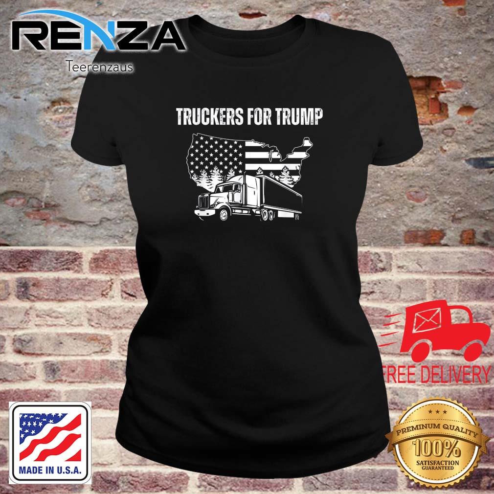 Truckers For Trump 2024 Election 2024 Republican Trucker USA Shirt teerenzaus ladies den