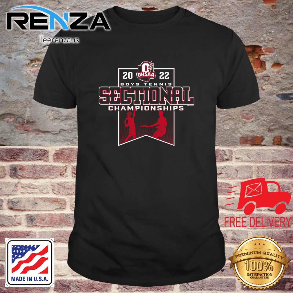 2022 OHSAA Boys Tennis Sectionals Championships shirt