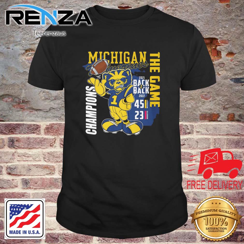 Michigan Wolverines The game 2021-2022 Back TO Back Champions shirt