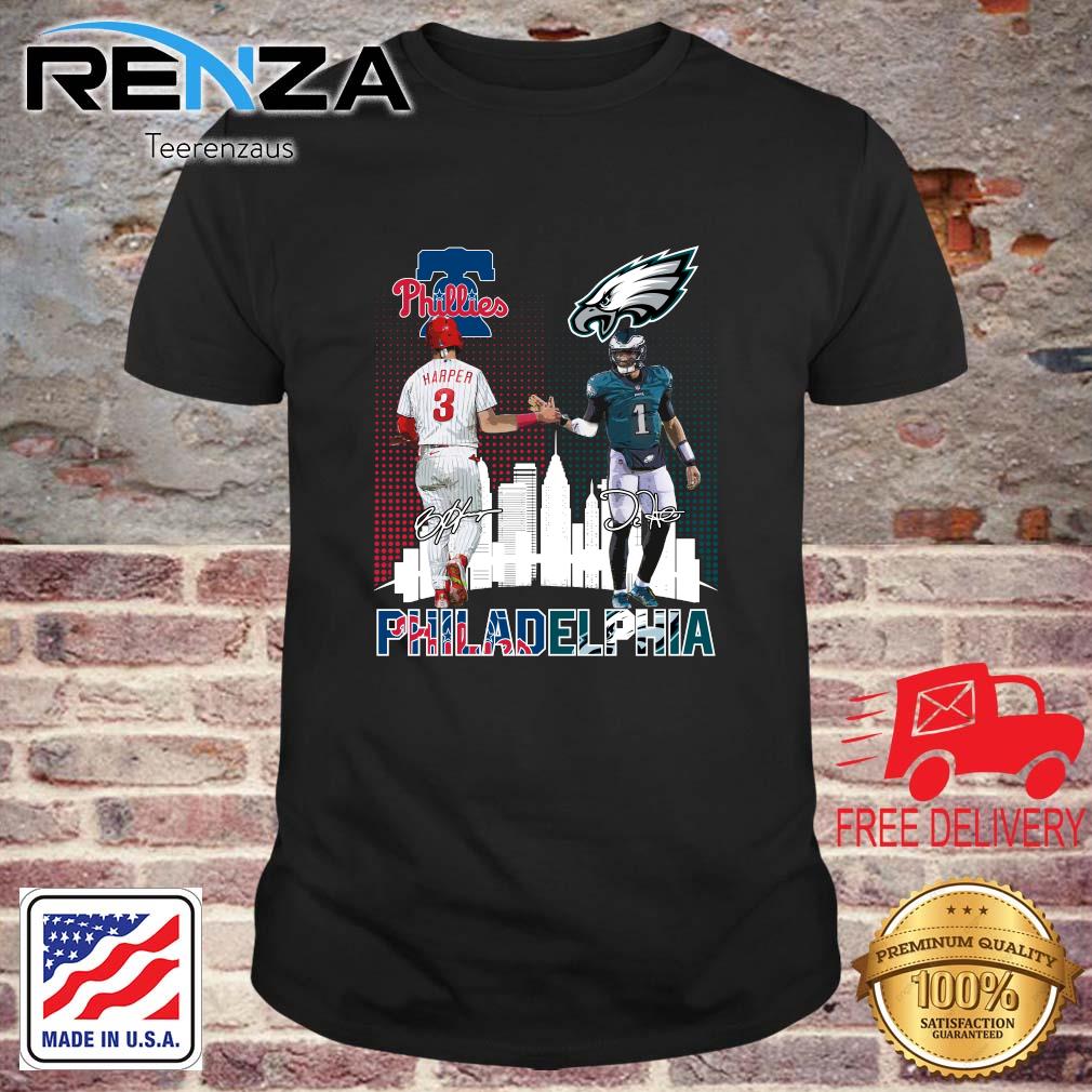 Philadelphia Sports Philadelphia Phillies And Philadelphia Eagles Signatures hoodie