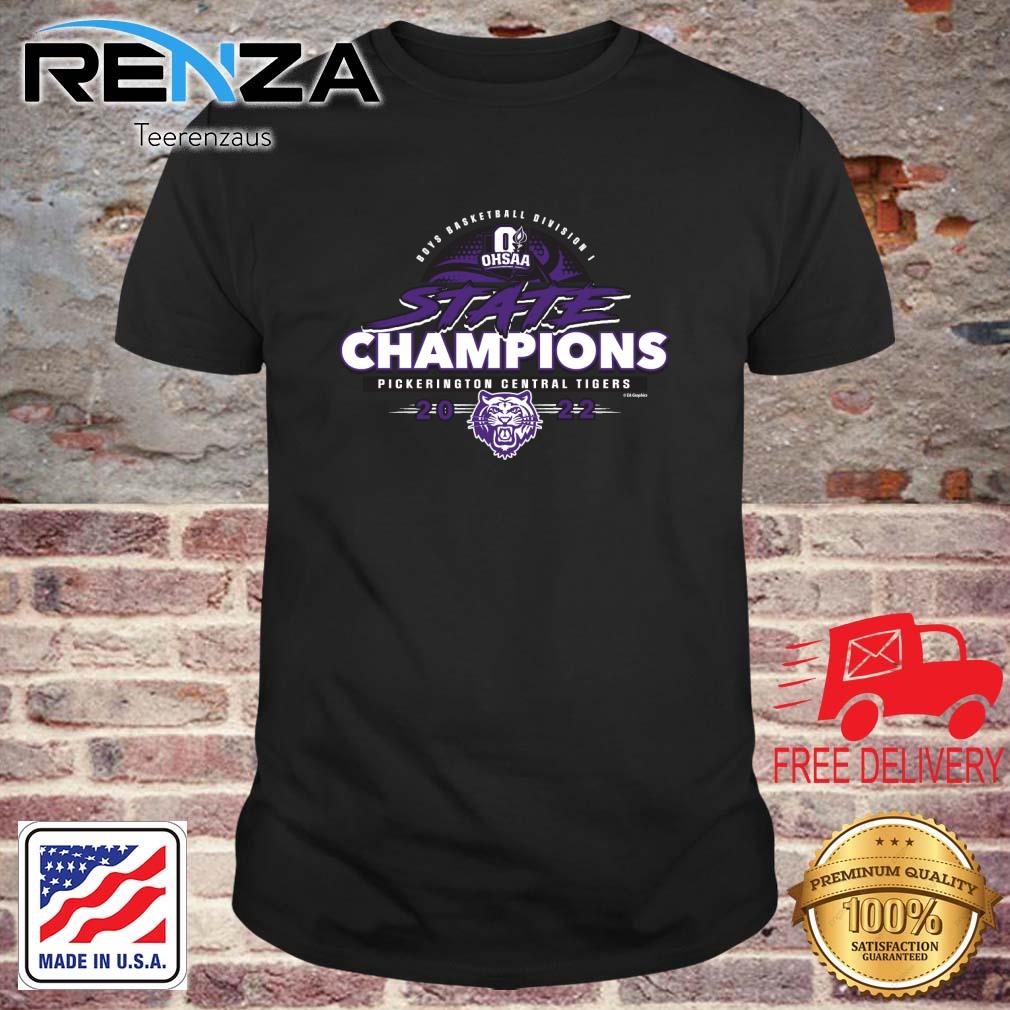 Pickerington Central Tigers 2022 OHSAA Boys Basketball Division I State Champions shirt