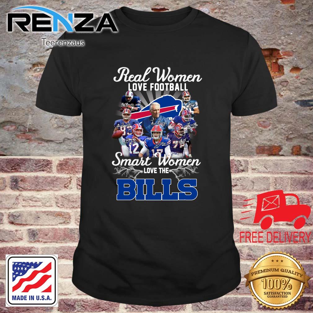 Real Women Love Football Smart Women Love The Buffalo Bills Signatures sweatshirt